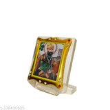 Religious idol statue figurine of Shri Guru Teg Bahadur Ji, size 6cm/7cm. Handcrafted religious art for car dashboard and home office from India