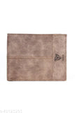 Light brown, genuine leather, RFID protected wallet (striped net pattern, extra slot) for storage and travel