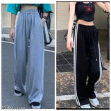 Black & Grey Lveorch Joggers for Women - High-quality, breathable, stylish joggers for activewear collection. Versatile style, athletic performance, limited-time sale. Made in India