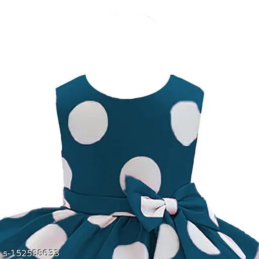 Teal printed floral dress for kids, lightweight and trendy, perfect for events or parties (age 2-8 years)