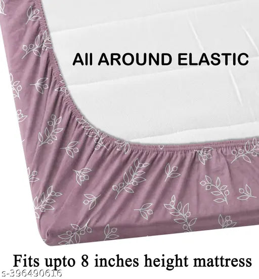 Glace Cotton floral double bedsheets with pillow covers, 72x78 inches and 18x28 inches, ideal for adult sleep comfort