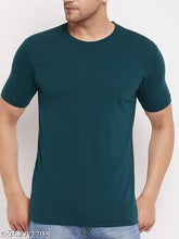 Indian-origin Lycos men's cotton half sleeves round neck solid t-shirt, XXL size (chest 46in, length 30in)