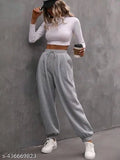 Cotton women's joggers, comfortable and stylish, solid-colored pants for gym wear or casual wear