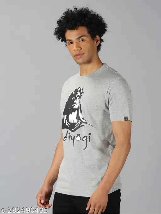 Urbane elegant men's cotton short sleeve t-shirt, regular fit, soft combed organic cotton blend, stretchable, fashionable look, trendy wear, comfortable, GSM 180, made in India