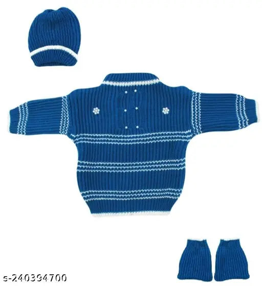Wool sweaters for boys, warm and cozy infant clothing from India