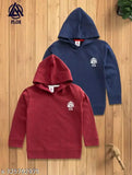 Cotton blend solid color kids hoodie set for 2-8 years old, perfect for playdates and special occasions