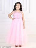 Pink embellished net party gown for girls aged 1-4 years, Toy Balloon Kids India
