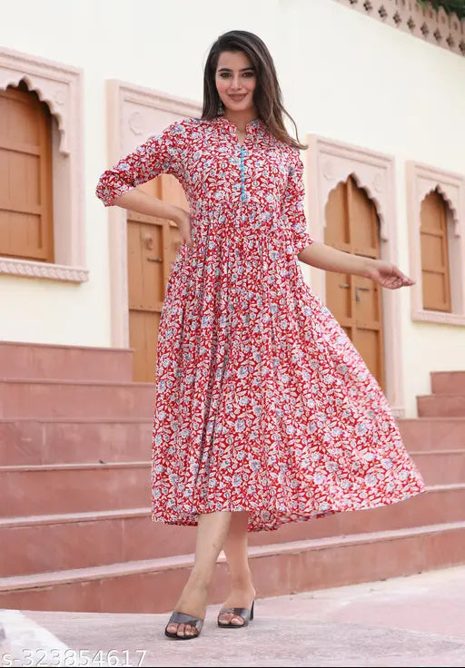 Cotton chikankari short kurti palazzo set, three-quarter sleeves, Indian fashion for women (S-XXXXXL)