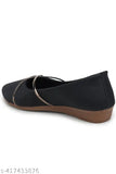 Synthetic slip-on ballet flats by BellaQueen, women's fashionable footwear in Indian sizes 4-8