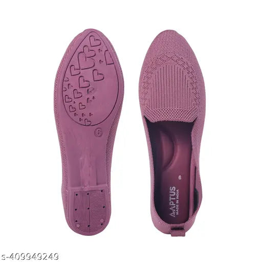 Synthetic slip-on ballerinas, stylish trendy for girls, made in India