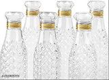 Clear plastic fridge diamond water bottle pack of 3, 105gm, BPA-free and non-toxic