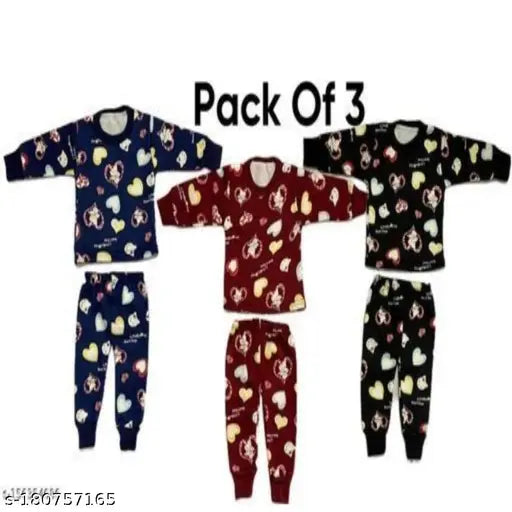 Woolen Swagshirts & Pajama Combo Pack - Printed Woven Baby Clothes (India)