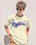 Men's cotton lycra short sleeve t-shirt with printed design, made by imported cool fabrics. M size (38in chest, 27in length)