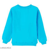 Multi-colored cotton blend KUCHIPOO girls' winter sweatshirt, pack of 1 for kids aged 3-9 years