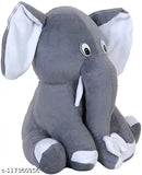 Multicolor Koocart grey elephant stuffed toy for toddlers aged 2-4, from India
