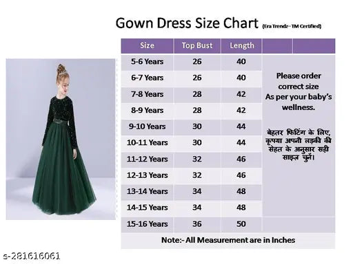 Indian-made, embellished net sequence gown dress for girls, full length sleeves, velvet top with sequin work. Party-ready Bollywood fashion