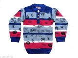 Multicolour woolen sweater for boys, soft and fashionable, 3-4 years size