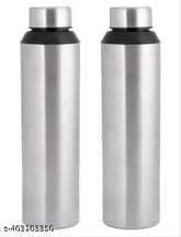 Stainless steel, leak-proof office/school water bottle (900 ML), wide mouth for ice cubes, silver color