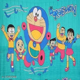 Salgia classic cotton Doremon print bedsheets, vibrant and cozy king-sized set with 2 pillow covers