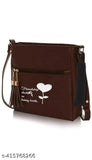 Brown PU minimalist compact shoulder crossbody bag for women, perfect for everyday essentials like a phone and keys