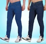 Dyed/washed Nivasu Blue Jeans Combo - lightweight, comfortable denim for summer, 2-piece set (N), size 28