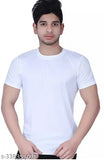 Vibrant men's polyester plane T-shirt, ultra-fresh odor control technology, ideal for activewear & fashion. Made in India