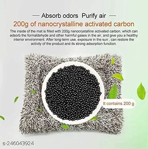 Durable plastic sleeping panda with activated carbon for car dashboard & home decor, perfect for auto showpiece & living room decoration
