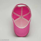 Adjustable cotton baseball cap, solid design for kids in onesize, made in India