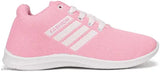 Pink and black canvas/PVC girls' sports shoes combo pack, lace-up with net detail for ages 8-11 years