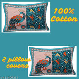 Cotton Jaipuri net double bedsheet, 90*100 inch, "So beautiful So elegant" style from India