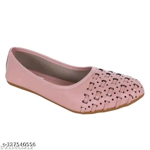 Synthetic textured ballerina juttis by RK Enterprises, lightweight and slip-on, India