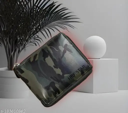 Slim, soft, and durable faux leather bi-fold wallet in regular size with 4 card slots. Great for daily use and traveling