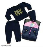 Grey wool party jacket and pants for baby boys, festive attire suitable for events