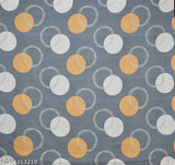 Sai Fab cotton, geometric print, fitted bedsheets & 2 pillow covers - summer essential for adults, made in India