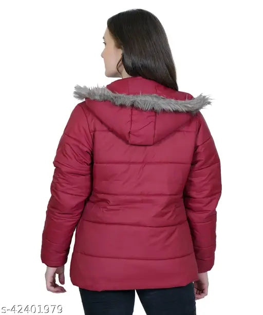 Graceful solid women's jacket, full sleeve, made in India. Available in M (19in bust, 26in length), L (20in bust, 27in length), XL (21in bust, 28in length)