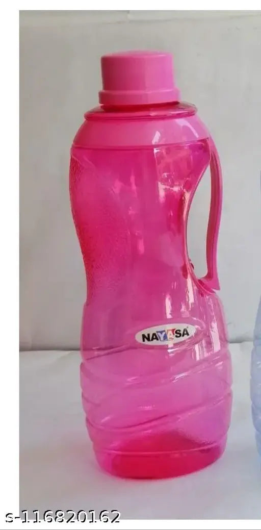 Multicolor Yarendra Export fridge water bottles, 1600 ml capacity, pack of 6, blue plastic bottles with ergonomic handles for home and office use