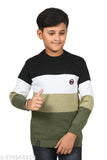 Woolen colorblocked sweater for kids, warm winter wear from DIMSY COLLECTION