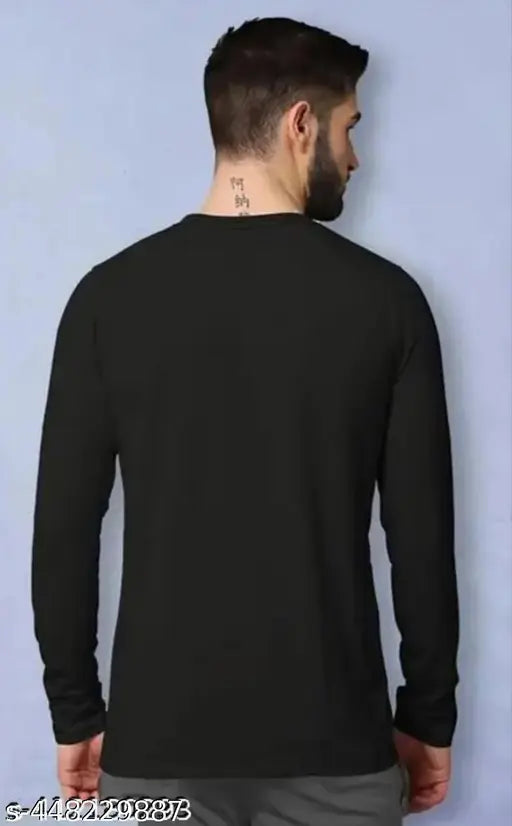 Polyester long sleeved men's t-shirt with printed net design, A Life Line brand