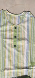 Cotton printed kurti plazo with palazzo bottom, three-quarter sleeves, unstitched for women (size XL) - Indian party wear