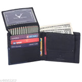 Urban leather RFID men's wallet, genuine leather, 2 compartments, solid pattern, RFID blocking security, handcrafted gift for men, Made in India