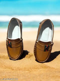 Synthetic sole Trendy Kids Laofer, lightweight slip-on loafers for boys (3-18 months), made in India