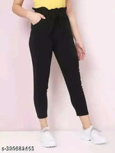 Cotton Lycra solid-colored pants for women and girls, fashionable apparel made in India