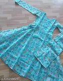 Trendy Georgette dress with digital flower print duppata, ideal for parties, Indian events, or casual wear
