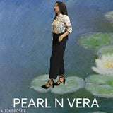 Modern poly crepe printed jumpsuit by Pearl N Vera, three-quarter sleeves, size S-Free Size, suitable for everyday and formal occasions