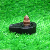 Marble 15-inch Original Narmadeshwar Shivling Lingam with 3-inch Jaladhari Yoni Base - Sacred Shiva symbol for home puja and spiritual practice