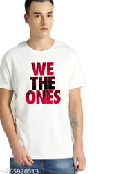 White cotton WWE Roman Reigns "We The Ones" T-shirt with Bloodline print, represents The Tribal Chief's faction