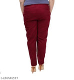 Deepra Creation women's cotton lycra jumbo trousers plus size, loose fit, 2 pockets, elastic waistband, premium quality