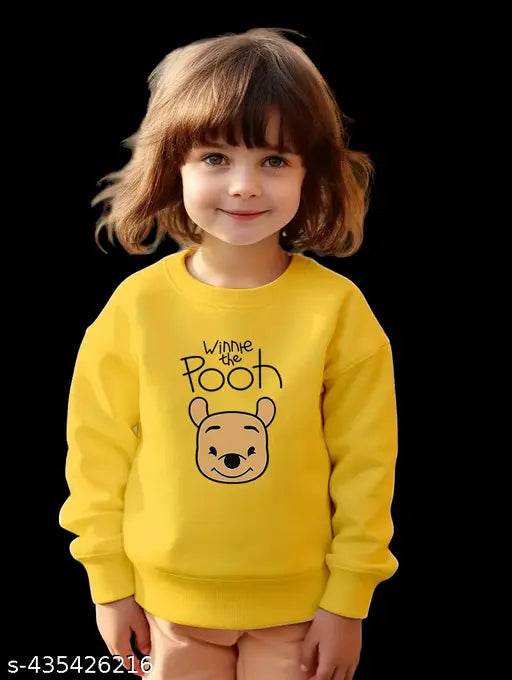 Rich cotton blend Kids Sweatshirt with printed dog design, available in various sizes from 18-24 Months to 8-9 Years. Indian origin