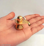Brass decorative Hindu family statue: Lord Shankar, Ganesh, Parvati & Shiva Lingam (15inch, 110g). Handcrafted Indian art