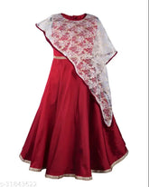 Modern classy silk blend net dress for kids birthday party wear, 3-4 to 5-6 years, India origin